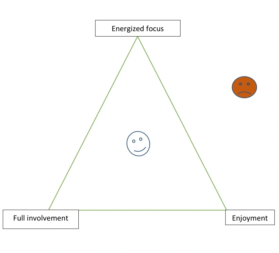 rs=w_1280 A diagram of an employee 's triangle with the three areas marked " engaged focus ", " full recruitment ," and " enjoyment ".