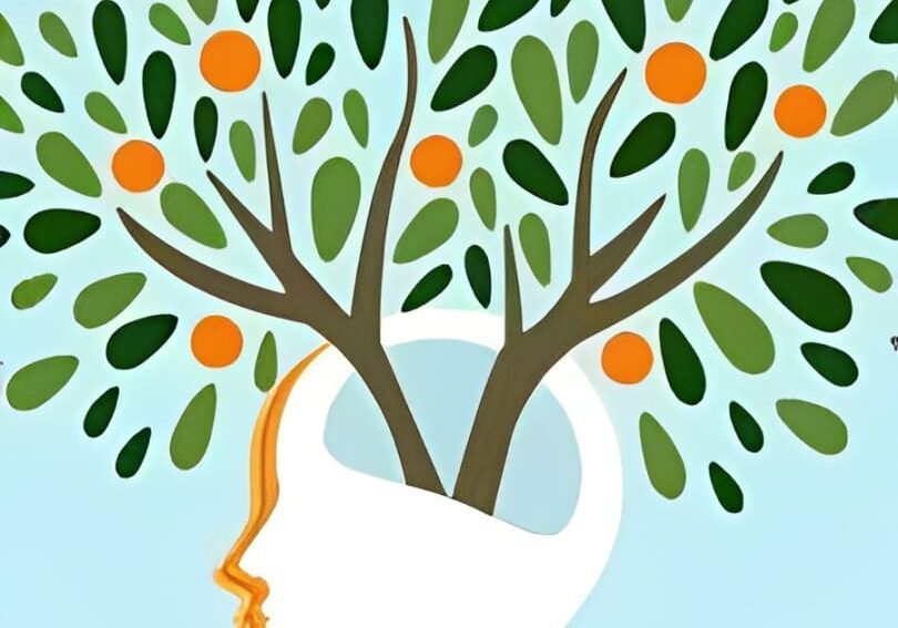 rs=w_1280 (2) A drawing of a head with an orange tree in the middle.